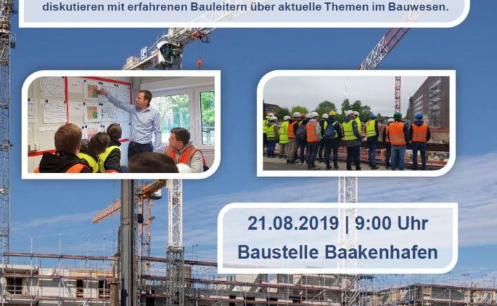 Einladung zur Baustellenexkursion in der HafenCity am 21.08.2019